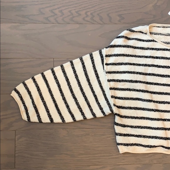 NWT Free People Bardot Striped Sweater - Picture 4 of 8